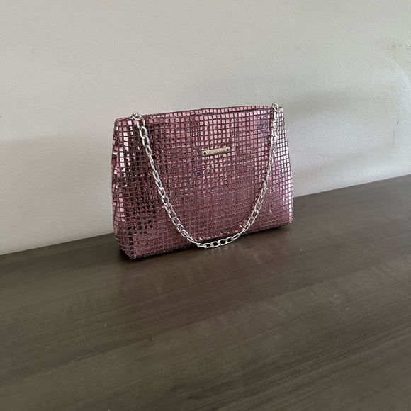 Rosé Shimmer Shoulder Bag - Picture 1 of 3